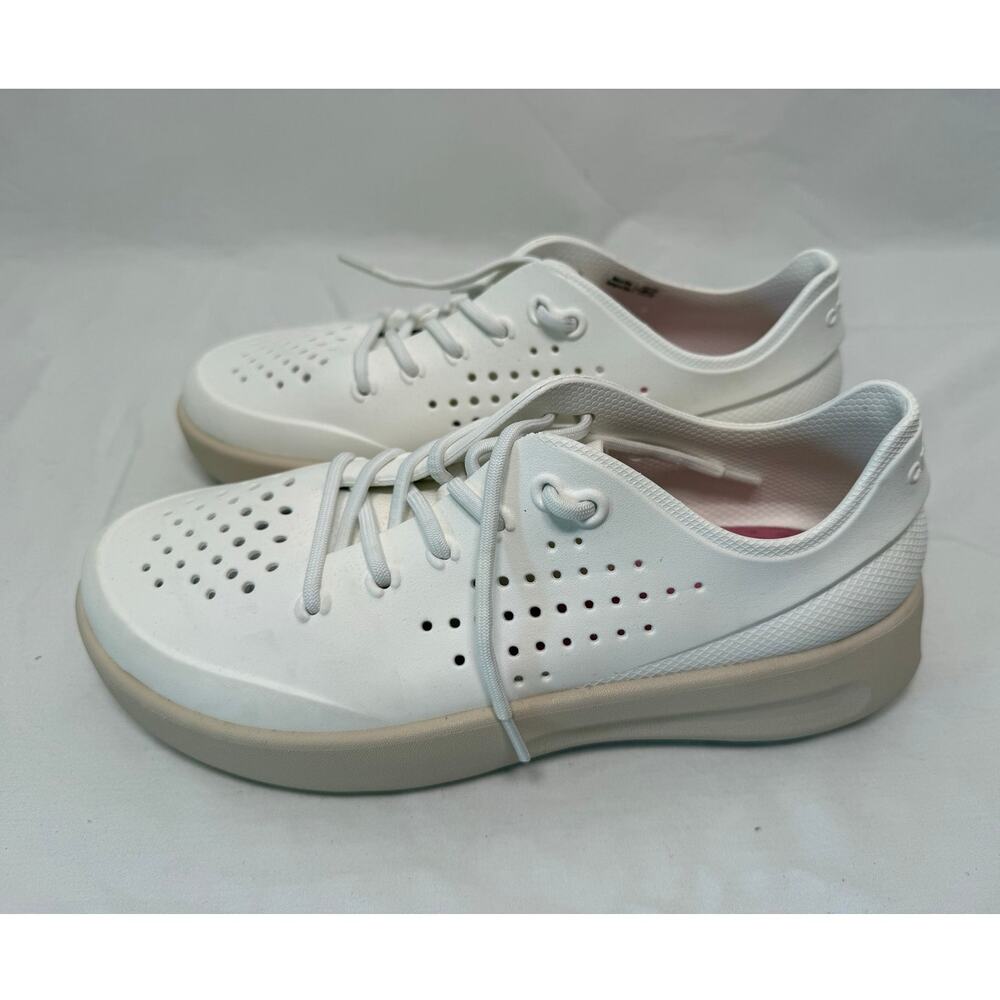Crocs Women's InMotion Pacer Lite Ride Sneaker, White/Taupe, Size 8 - Picture 2 of 7
